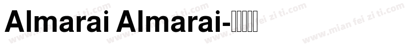 Almarai Almarai字体转换